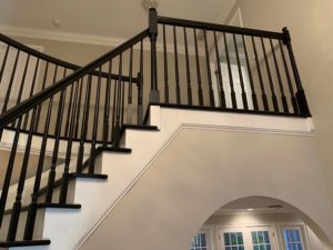 Black and White Painted Stairs