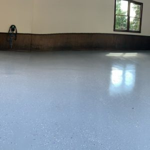 Garage epoxy floor coating in Atlanta